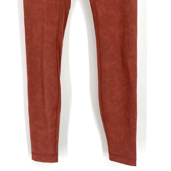 Lululemon Always On High Rise Tight Sky Wash Print Rustic Clay Size 6 - Picture 4 of 7
